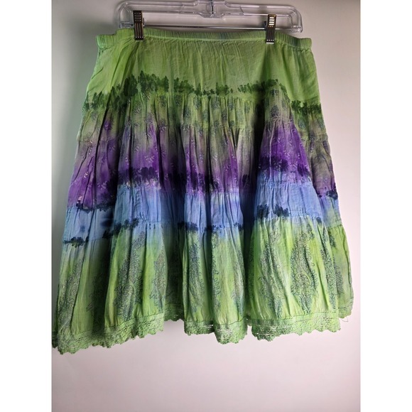 dressbarn Dresses & Skirts - Women's Dressbarn Size S High Waisted Tie-Dye Boho Stretchy Skirt